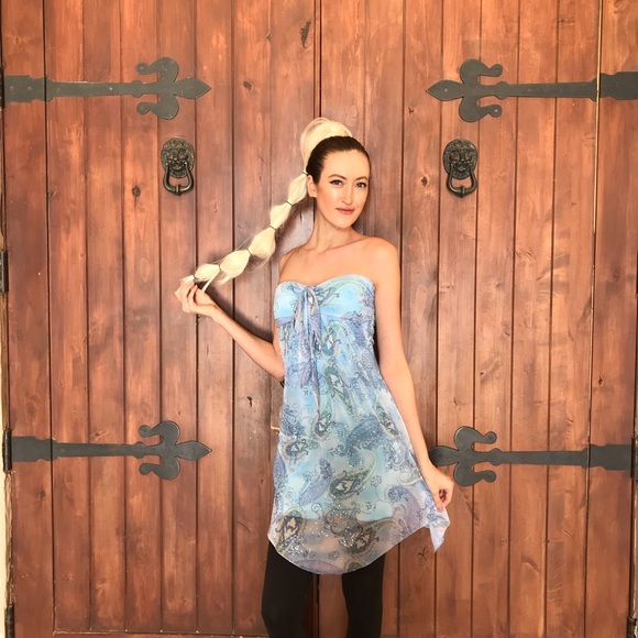 FINESSE Sparkly Blue Dress π - Picture 5 of 8